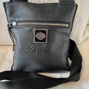 Harley-Davidson Black Leather Crossbody Purse